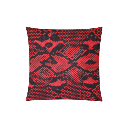 Snakeskin Pattern Custom Zippered Pillow Case 20"x20"(Twin Sides)
