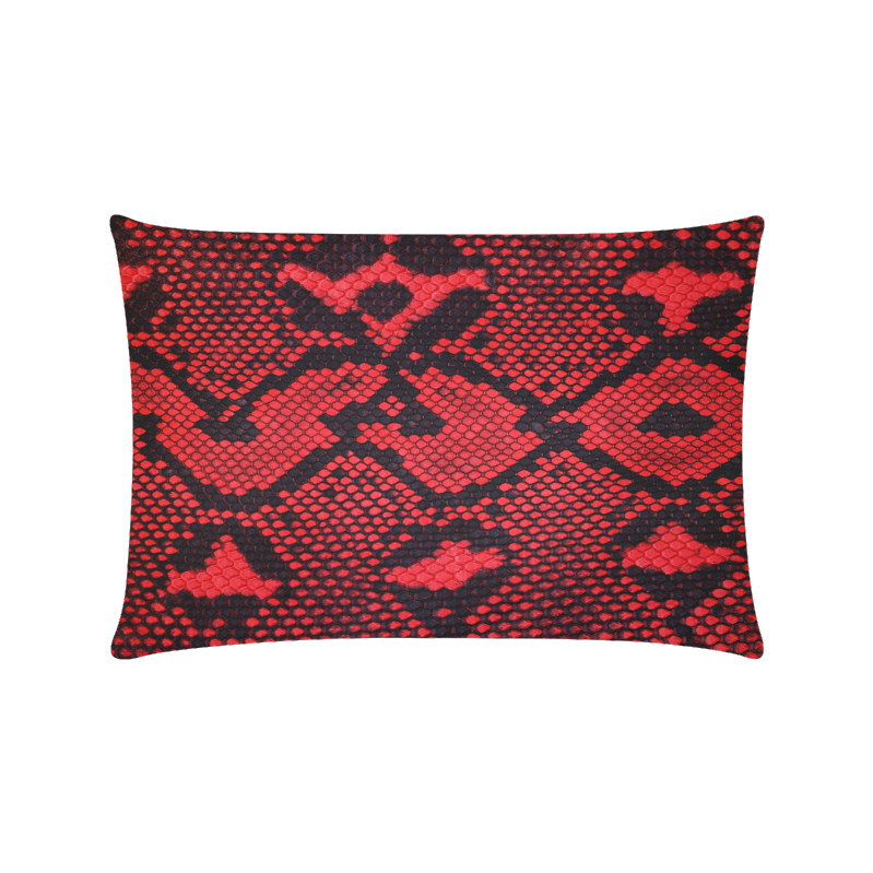 Snakeskin Pattern Custom Zippered Pillow Case 16"x24"(Twin Sides)
