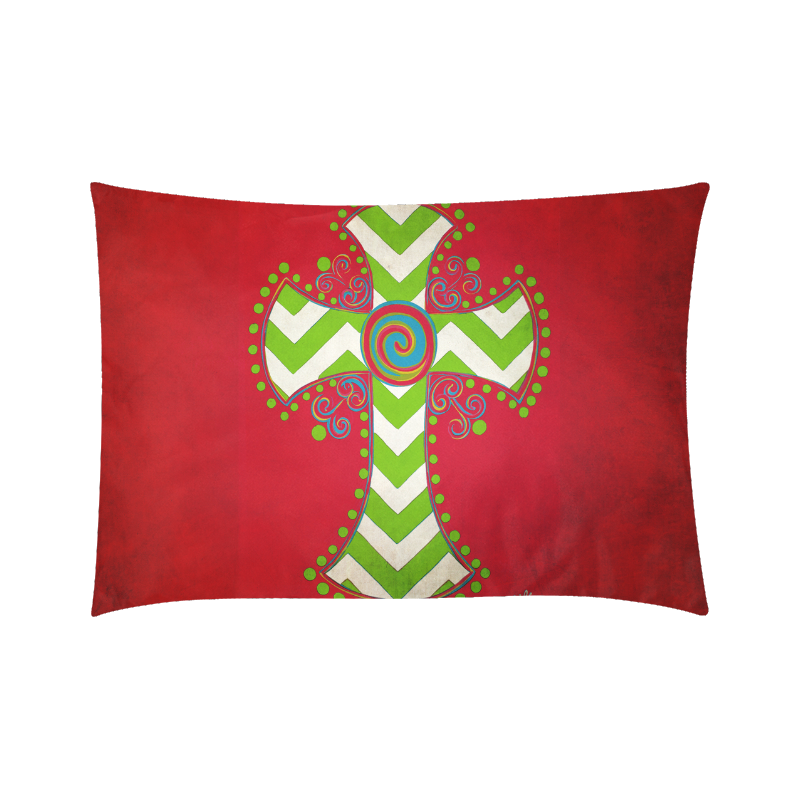 Popular And Trendy Chevron Design Custom Zippered Pillow Case 20"x30"(Twin Sides)