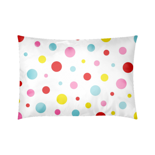 Color Spots Custom Zippered Pillow Case 20"x30"(Twin Sides)