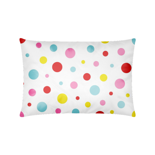 Color Spots Custom Zippered Pillow Case 16"x24"(Twin Sides)