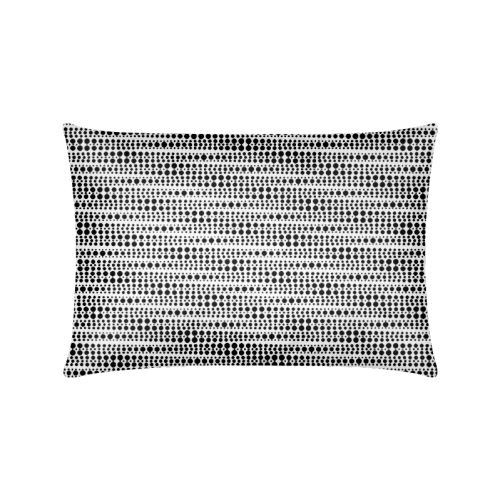 Polka Dot Custom Zippered Pillow Case 16"x24"(Twin Sides)