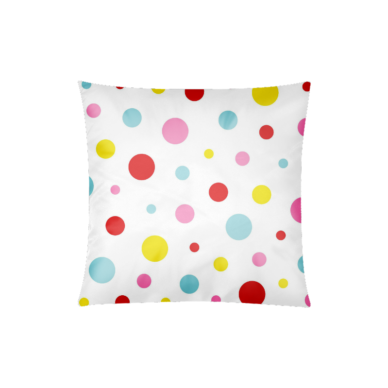 Color Spots Custom Zippered Pillow Case 20"x20"(Twin Sides)