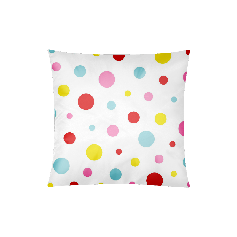 Color Spots Custom Zippered Pillow Case 20"x20"(Twin Sides)