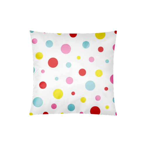 Color Spots Custom Zippered Pillow Case 20"x20"(Twin Sides)