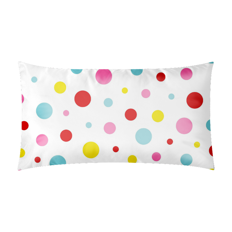 Color Spots Rectangle Pillow Case 20"x36"(Twin Sides)