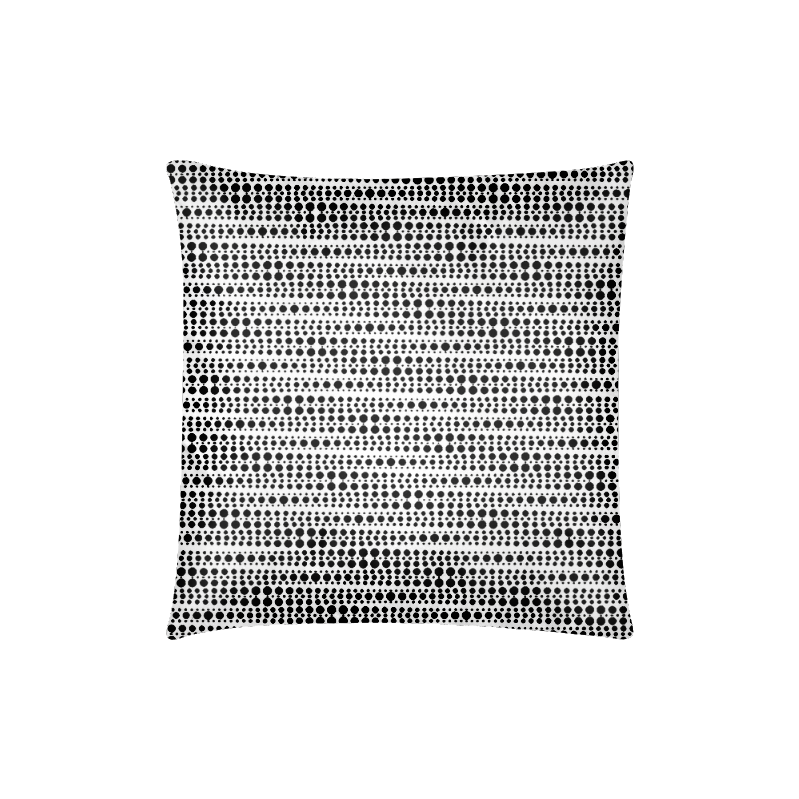 Polka Dot Custom Zippered Pillow Case 18"x18"(Twin Sides)