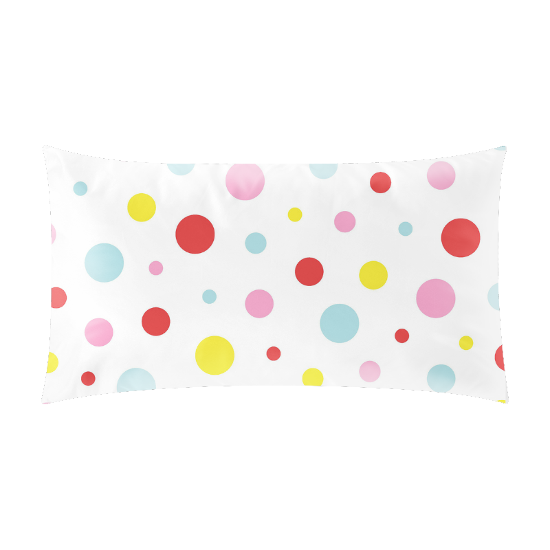 Color Spots Rectangle Pillow Case 20"x36"(Twin Sides)