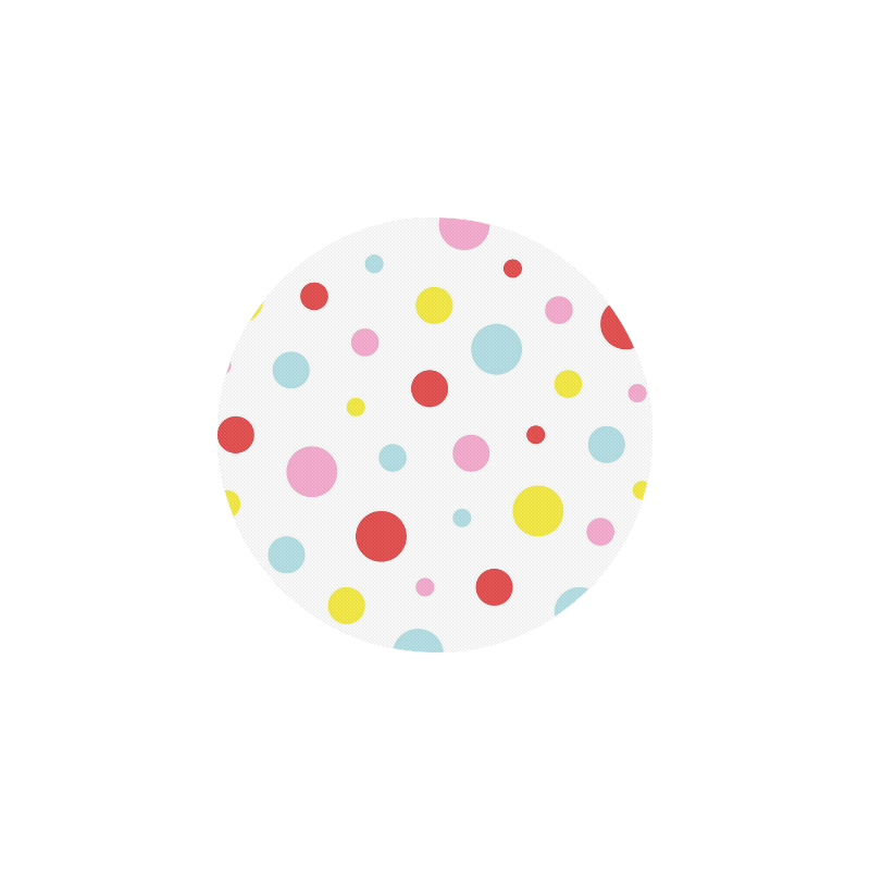 Color Spots Round Coaster