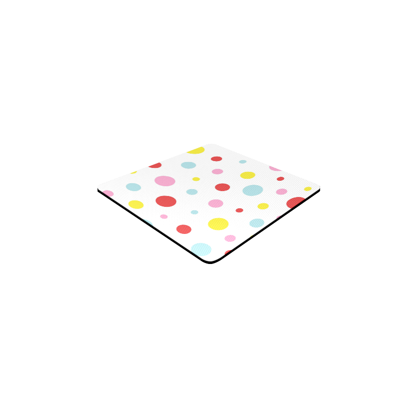 Color Spots Square Coaster