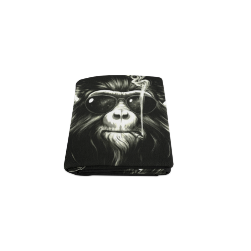 Smoking Monkey Art Blanket 40"x50"