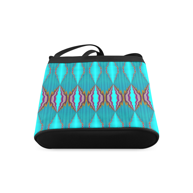 light blue pattern-annabellerockz-shoulder sling bag Crossbody Bags (Model 1613)