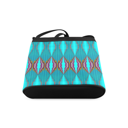 light blue pattern-annabellerockz-shoulder sling bag Crossbody Bags (Model 1613)