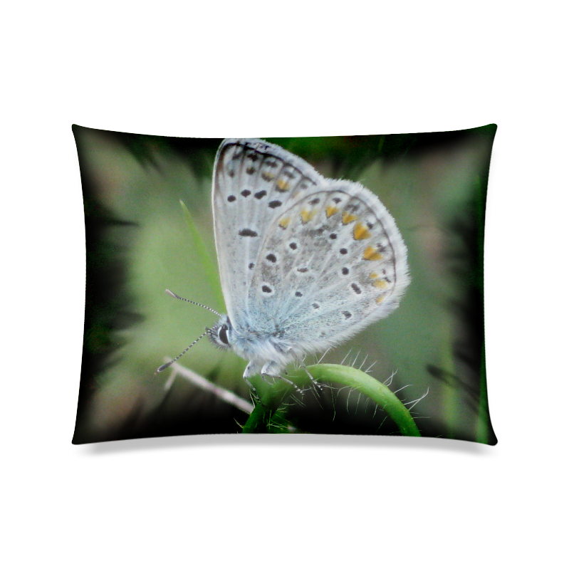 Heart butterfly Custom Zippered Pillow Case 20"x26"(Twin Sides)