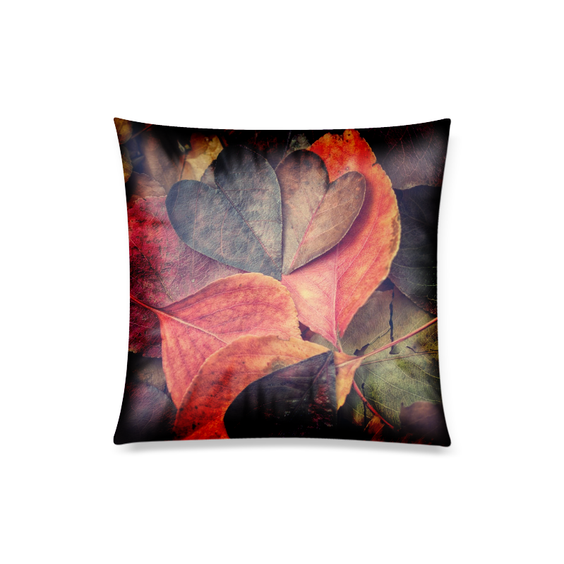 Heart leaves Custom Zippered Pillow Case 20"x20"(Twin Sides)