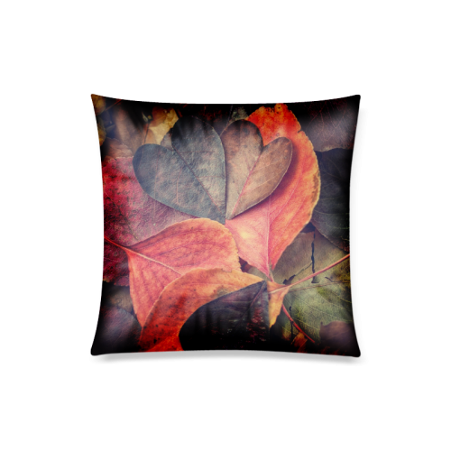 Heart leaves Custom Zippered Pillow Case 20"x20"(Twin Sides)