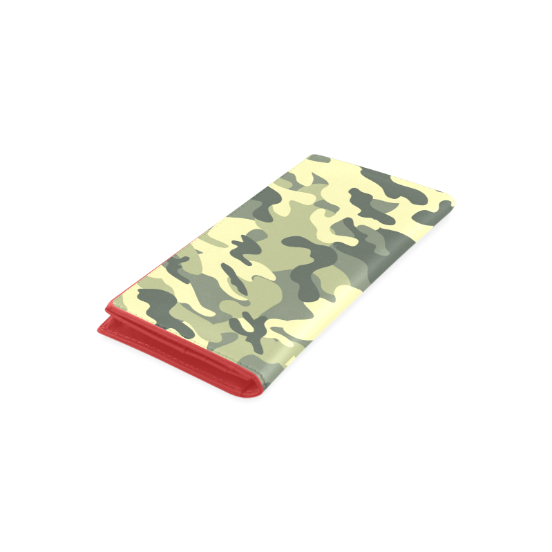 Camouflage Women's Leather Wallet (Model 1611)