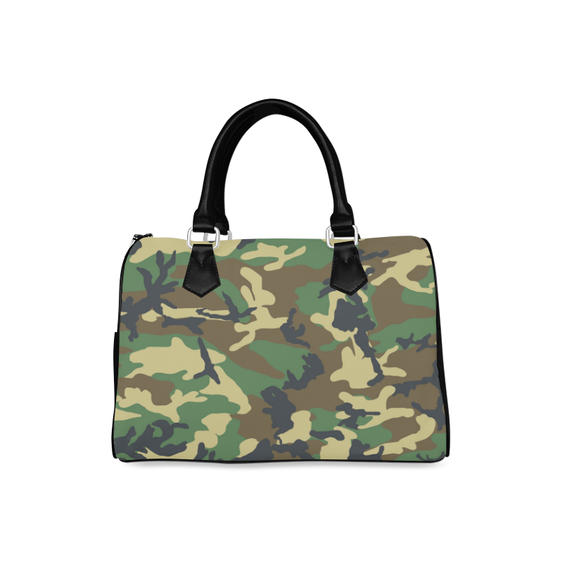 Dark Camouflage Boston Handbag (Model 1621)