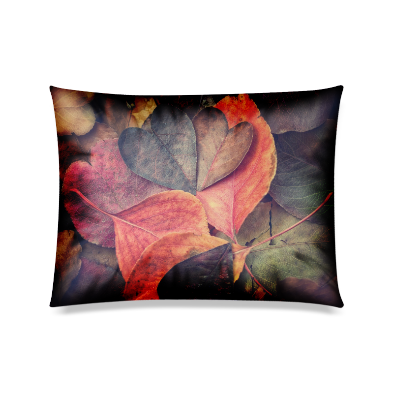 Heart leaves Custom Zippered Pillow Case 20"x26"(Twin Sides)