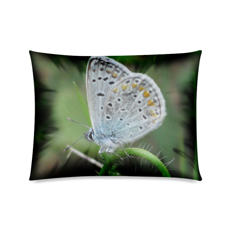 Heart butterfly Custom Zippered Pillow Case 20"x26"(Twin Sides)