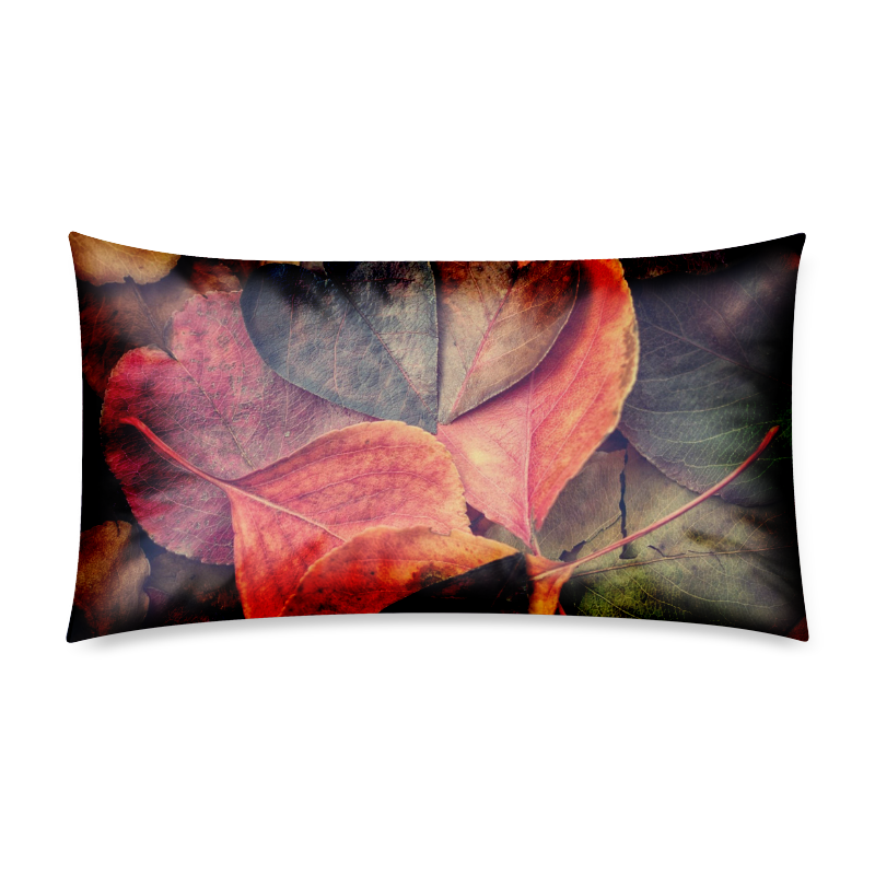 Heart leaves Rectangle Pillow Case 20"x36"(Twin Sides)