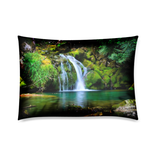 Nature Custom Zippered Pillow Case 20"x30"(Twin Sides)