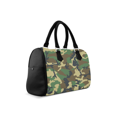 Dark Camouflage Boston Handbag (Model 1621)