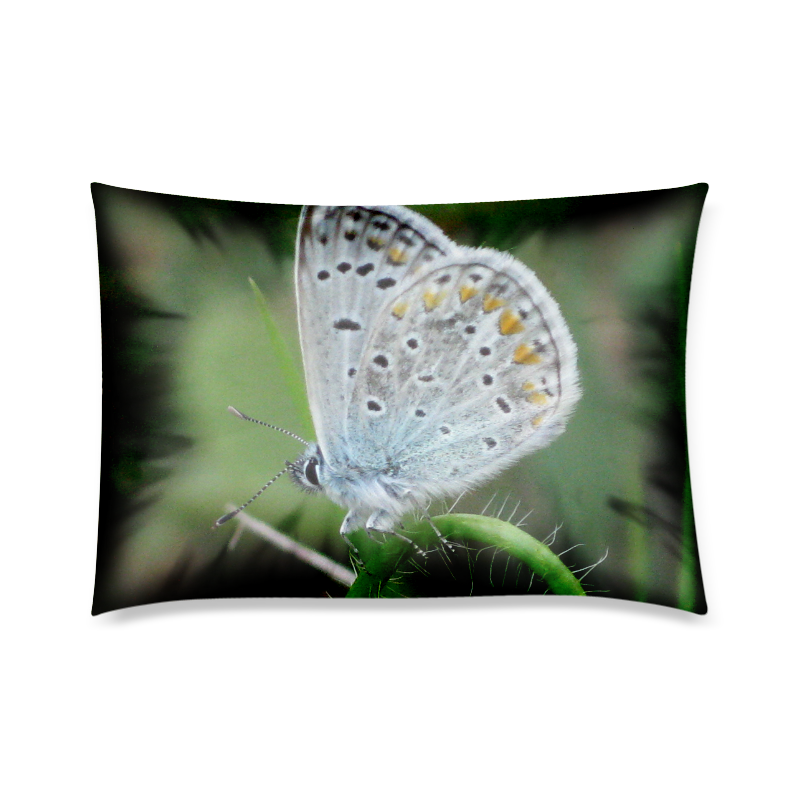 Heart butterfly Custom Zippered Pillow Case 20"x30"(Twin Sides)