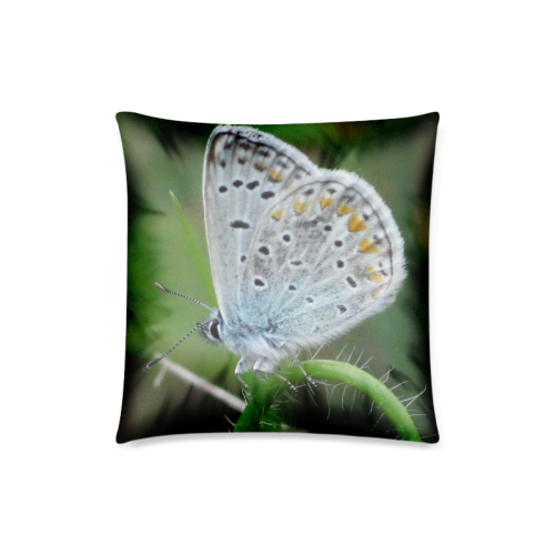 Heart butterfly Custom Zippered Pillow Case 18"x18"(Twin Sides)