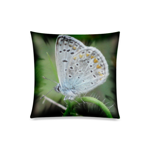 Heart butterfly Custom Zippered Pillow Case 20"x20"(Twin Sides)