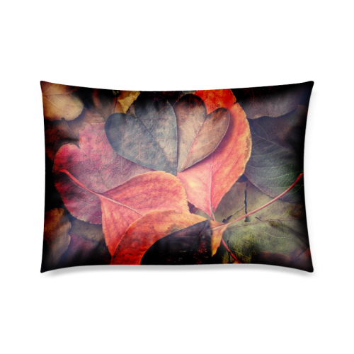 Heart leaves Custom Zippered Pillow Case 20"x30"(Twin Sides)
