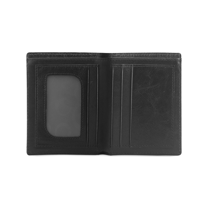 Dark Camouflage Men's Leather Wallet (Model 1612)