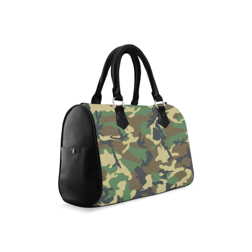 Dark Camouflage Boston Handbag (Model 1621)