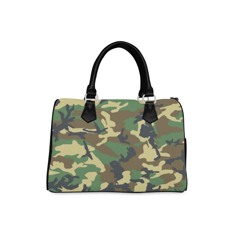 Dark Camouflage Boston Handbag (Model 1621) - ID: D14276