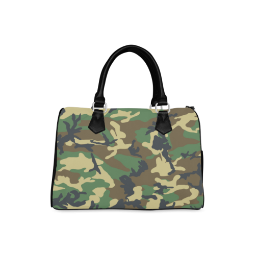 Dark Camouflage Boston Handbag (Model 1621)