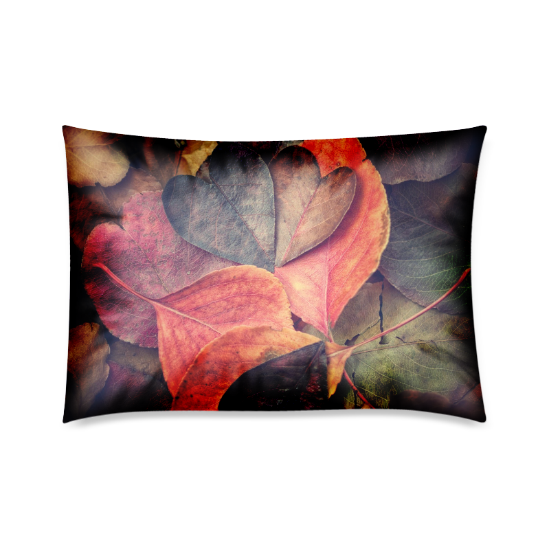Heart leaves Custom Zippered Pillow Case 20"x30"(Twin Sides)