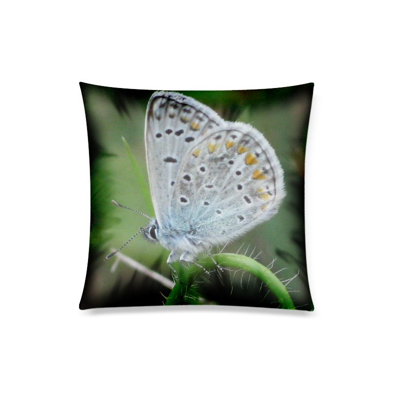 Heart butterfly Custom Zippered Pillow Case 20"x20"(Twin Sides)