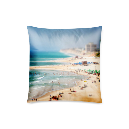Israel Herzliya Beach Custom Zippered Pillow Case 18"x18"(Twin Sides)
