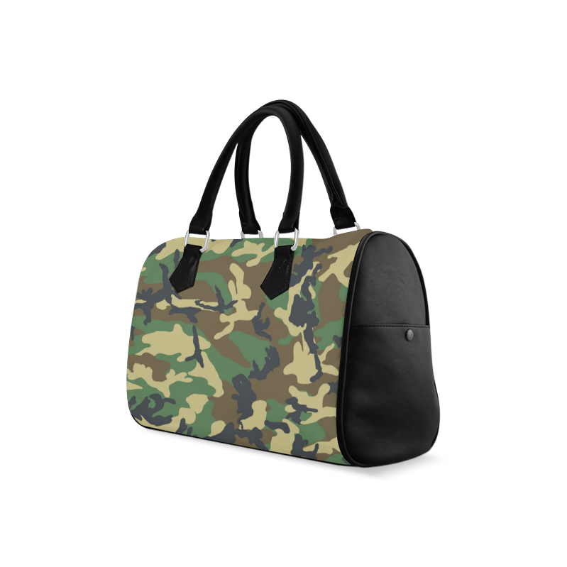 Dark Camouflage Boston Handbag (Model 1621)