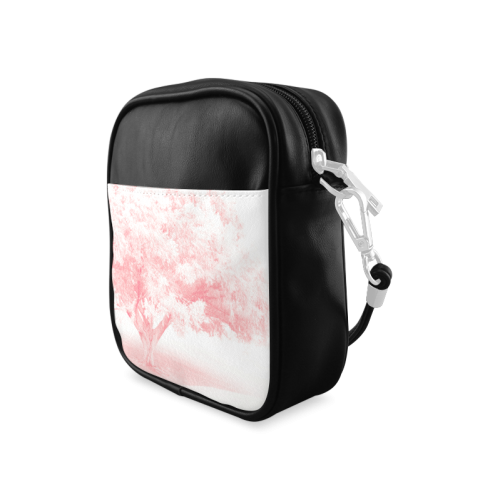 Frosted Pink Tree Sling Bag (Model 1627)