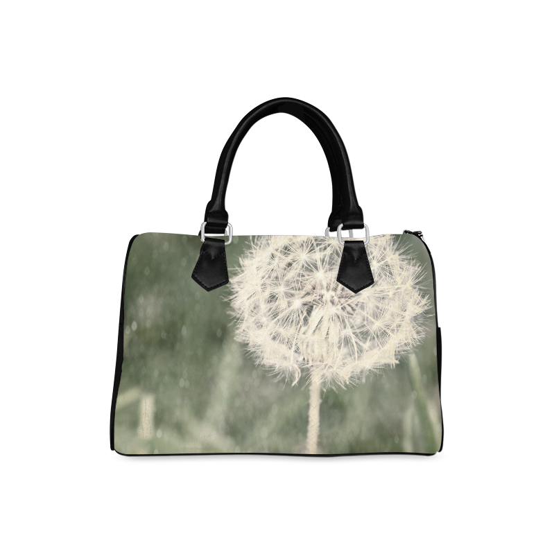 Glitter Dandelion Boston Handbag (Model 1621)