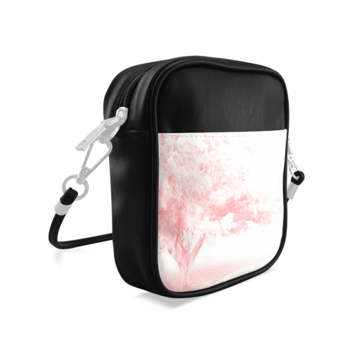 Frosted Pink Tree Sling Bag (Model 1627)