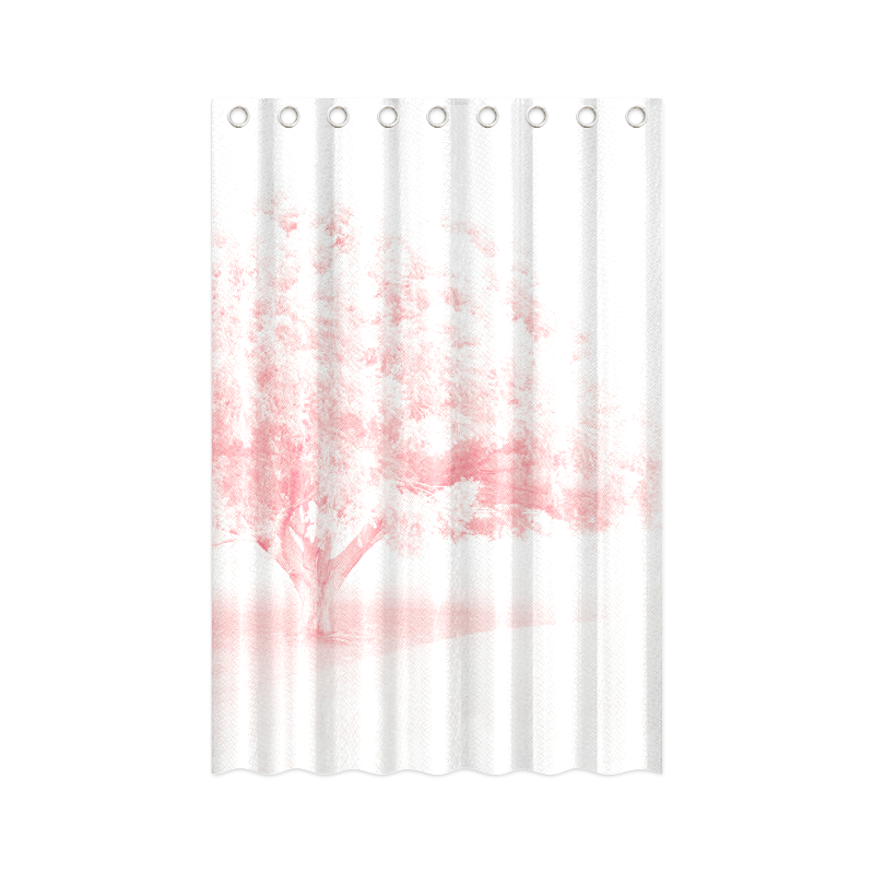 Frosted Pink Tree Shower Curtain 48"x72"