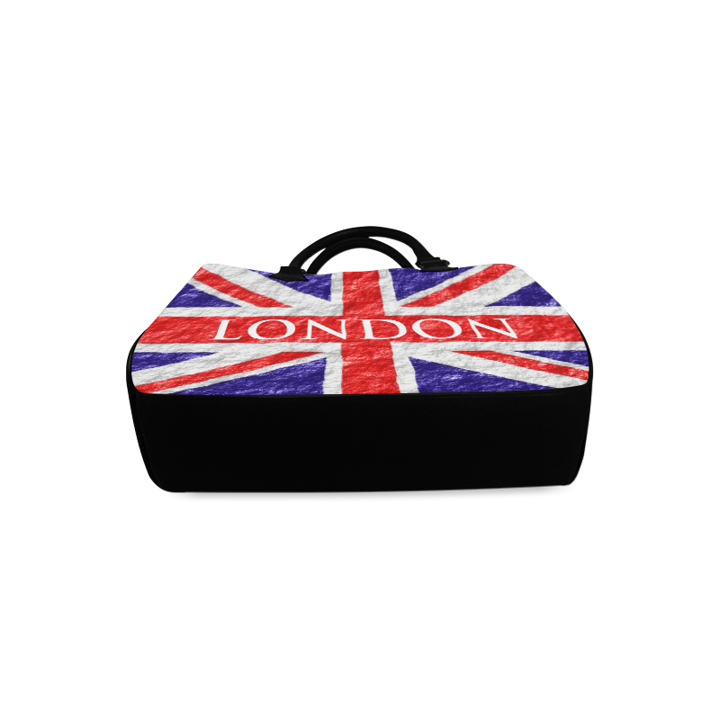 Union Jack Flag Barrel Handbag Boston Handbag (Model 1621)