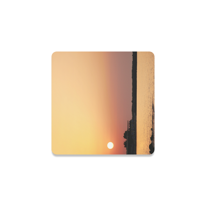 Sunset on the Beach Square Coaster