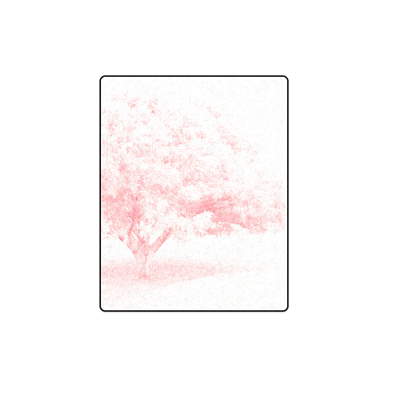 Frosted Pink Tree Blanket 40"x50"