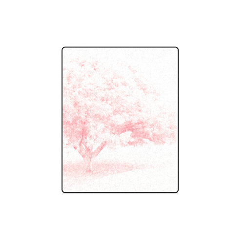 Frosted Pink Tree Blanket 40"x50"
