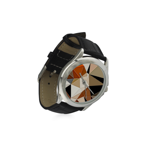 Low_Poly Watch Women's Classic Leather Strap Watch(Model 203)