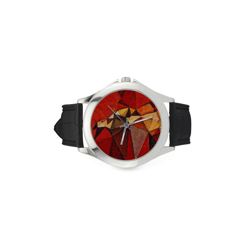 Red and orange Watch Women's Classic Leather Strap Watch(Model 203)