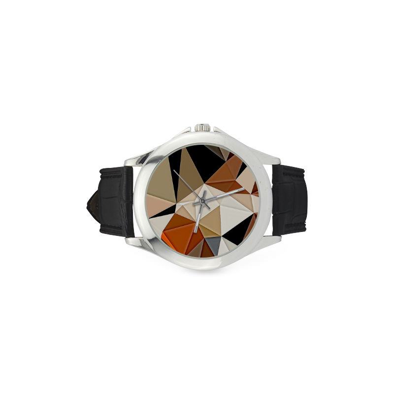 Low_Poly Watch Women's Classic Leather Strap Watch(Model 203)